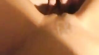 Skinny babe got fucked close up in the bedroom, showcasing her natural charm