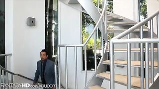 Masseuse has two clients at her house for a massage