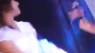 A girl lost her panties in a night club and had to fuck