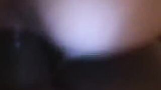 Latina got a big dick of a Negro in her hole and sperm inside