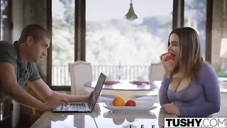 Natasha Niis got fucked by her husband after breakfast
