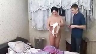 A son betrayed his mother by fucking her in an intimate way