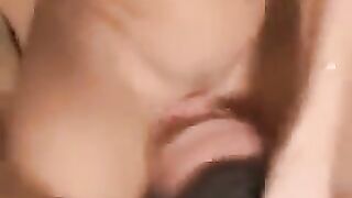 A girl sat on a guy's face with her pussy and ordered to lick her