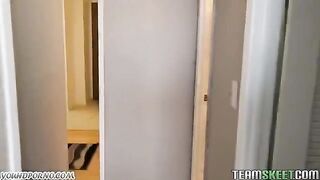 A student fucks randomly in a hostel, not even hiding it