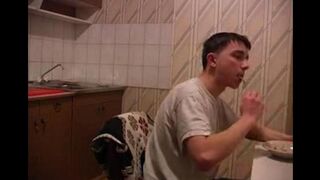 Mom was raped in the kitchen, it's even hotter than usual incest