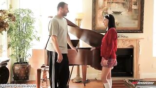 The teacher has a close encounter with his young student