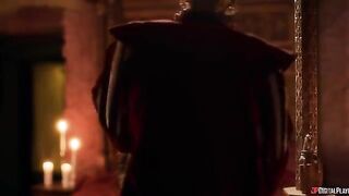 The owner of all the pods of Westeros, showcasing kinky cosplay flair