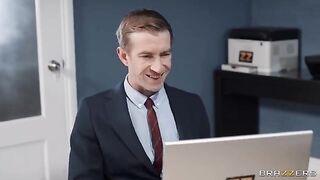 A boss fucked his secretary in nylons and heels, no dialogue