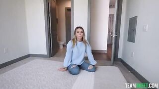 A blowjob from a hot teen with a great body