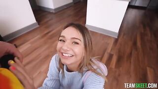 A blowjob from a hot teen with a great body
