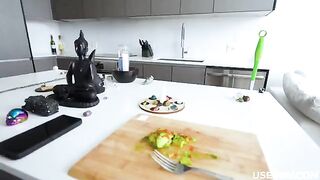 A freeuse relationship with a stunning mother-in-law, captured in POV style