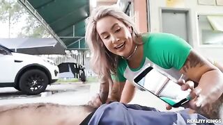 A girl gets her car repaired and ends up having sex with the mechanic