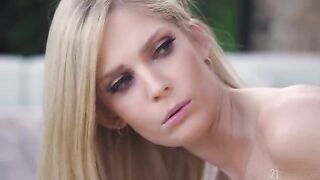 Hot morning sex with a blonde in pajamas
