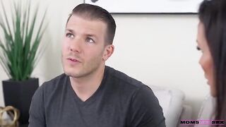 A pervert young guy gets fucked by his stepmom in secret