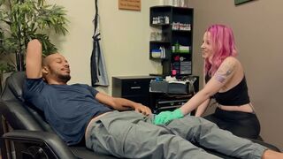 A fun day of sex with a tattooed black hooker