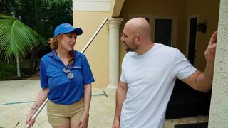 My redhead MILF pool girl is a total ass and I love her!