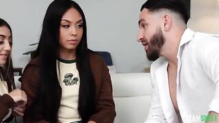 Bad Influence - Threesome Game with Brunette Bitches