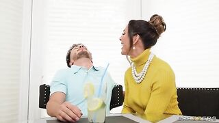 The classy suburban wife gets her pussy full of sticky sperm