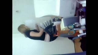 A woman is having fun with her colleague in a steamy encounter, inspired by real passion