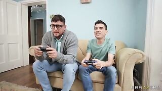 The man came home and caught his friend's wife with another man