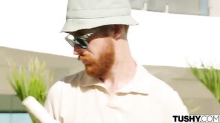 Redhead beauties fucked in their ass holes with gentle cancer