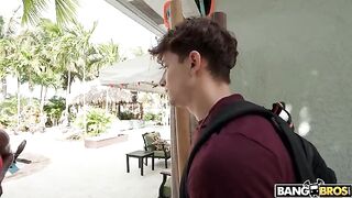 The stepson checked the series with his stepmom and then fucked her