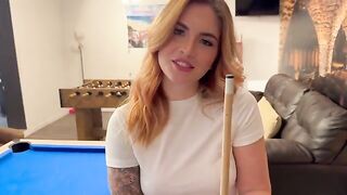 I played pool and got fucked by a redhead