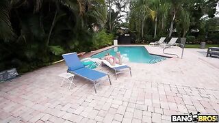 She tempted me at the pool, I couldn’t resist, it was intense