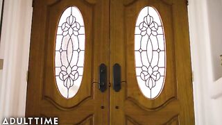 A wife catches her husband in a compromising situation with some adult content