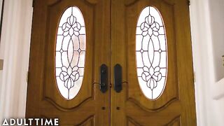 A wife catches her husband in a compromising situation with some adult content