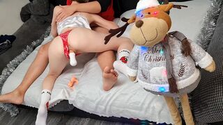 A girl knows how to show a man her desire for a real threesome experience with a toy