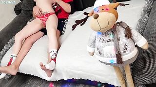 A girl knows how to show a man her desire for a real threesome experience with a toy