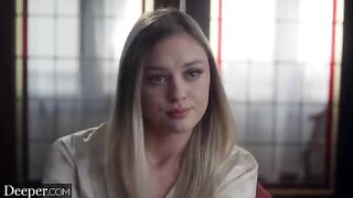 A hot girl has sex with a man in a uniform