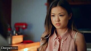 Petite Asians Lulu Chu and Gianna Dior in a hardcore threesome