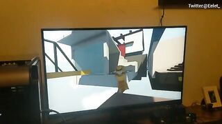 Playing video games with a hot babe who loves challenges