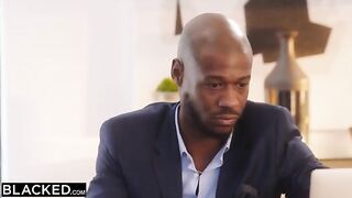Petite teen Liz Jordan gets her pussy filled with BBC in intense interracial action