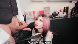 A girl needs her man to choose new toys for her in the store