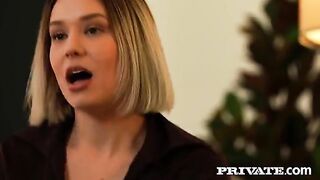 A girl has sex with two guys in a double pleasure mode