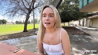 The blonde will do anything to satisfy her partner. Here's proof