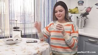 Small tits do not prevent the girl from fucking like a slut