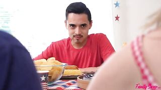 The secrets of family well-being are discussed around the kitchen table
