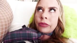 An angel with a dick in her ass, a daring act