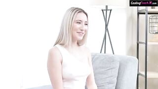 The girl endured hard sex during the casting, reminiscent of intense scenes with a rough edge