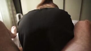 My stepsister caught me jerking off to her panties and she offered me sex