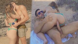 Beach pick-up with a sexy girl in HD quality