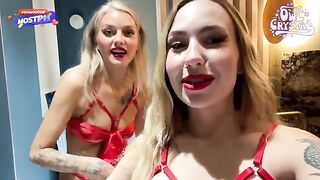 A man fucked two sluts in an intense threesome, with hilarious moments