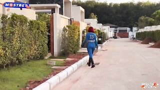 A girl in a power suit has rough sex, showcasing her love for cosplay