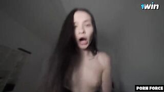 She couldn't hold back and was shaking all over, overwhelmed by the intensity