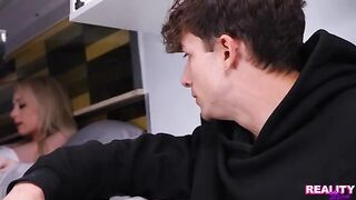 A guy has sex with his sweet sister in the car