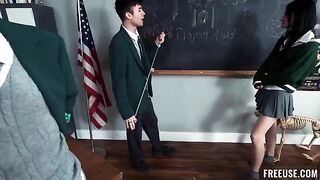 The man paid for the depraved girl's disgusting performance